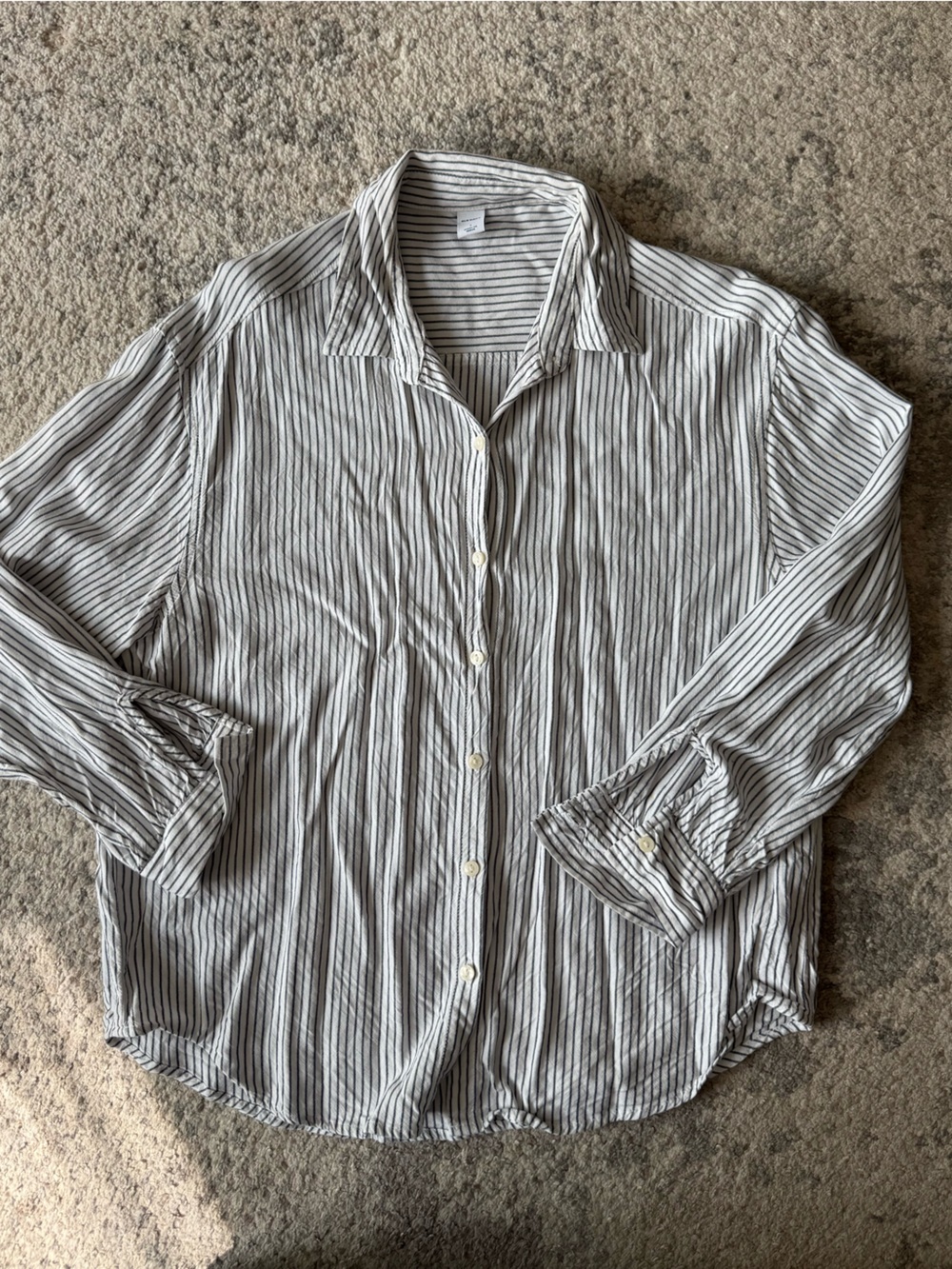 Old Navy 3/4 Sleeve Striped Button Down